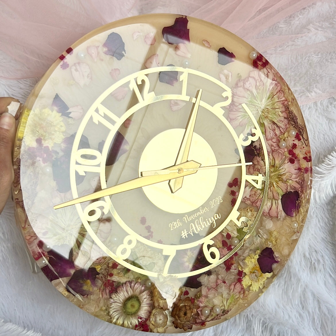 Carnations - clock