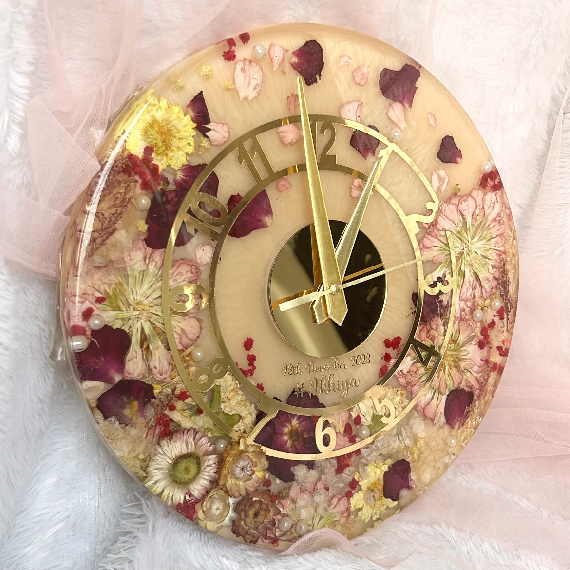 Carnations - clock