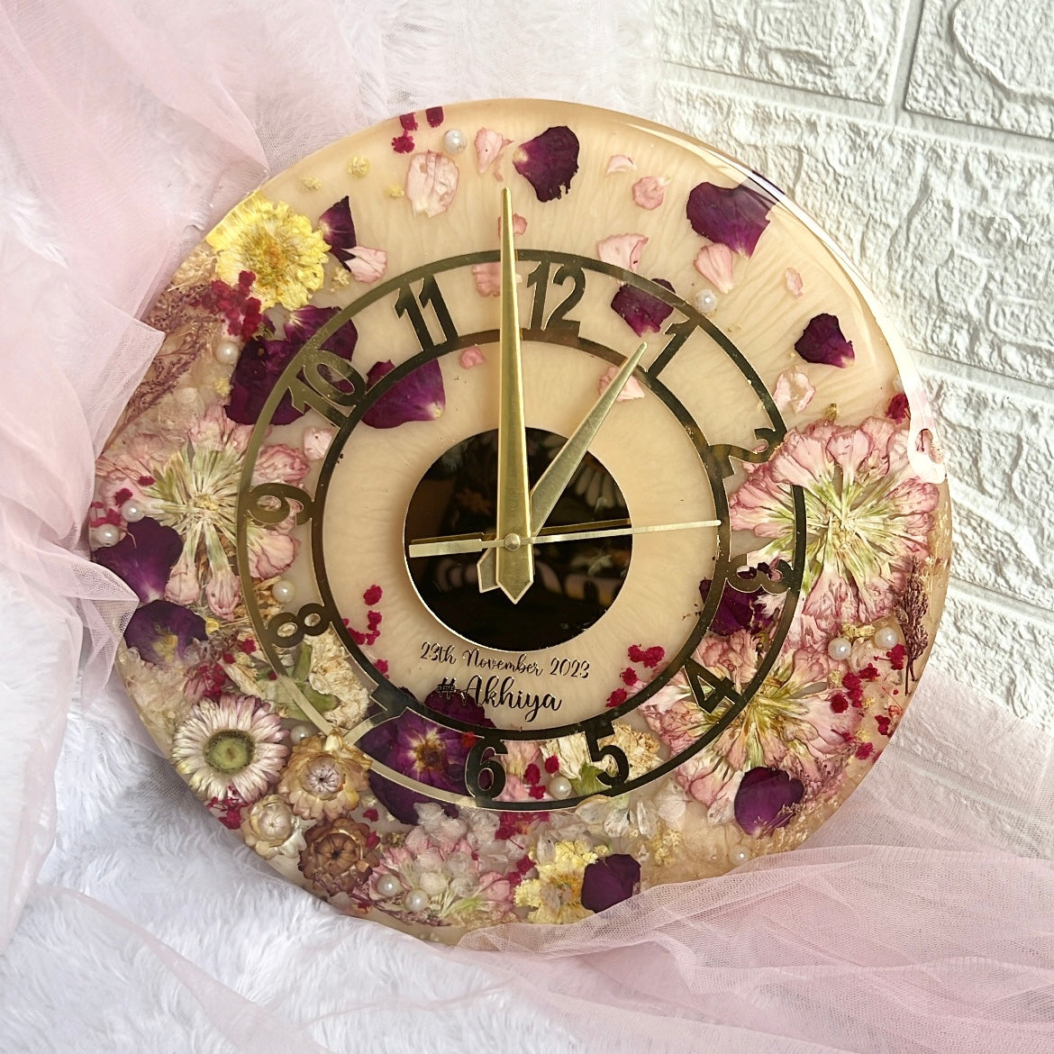 Carnations - clock